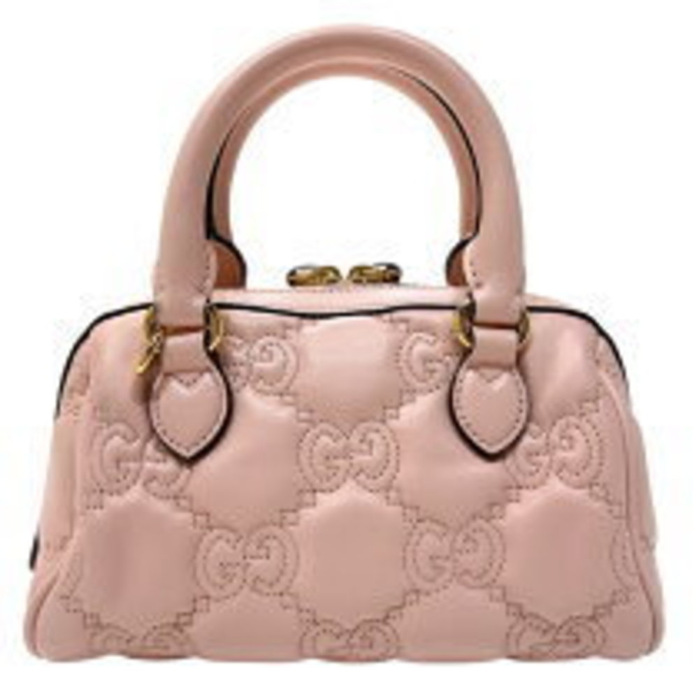 GUCCI GG Matelasse handbag pink Marmont leather - Picture 3 of 5